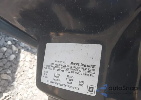 2001 Chevrolet Monte Carlo Ss z USA, uszkodzony, nr VIN 2G1WX15K019163799